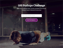 Tablet Screenshot of 100pushups.com